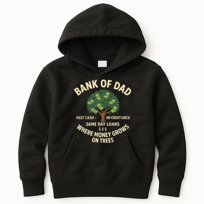 Bank Of Dad Fast Cash No Credit Check Same Day Loans Kids Hoodie