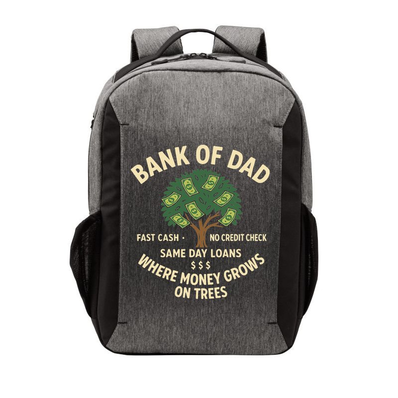 Bank Of Dad Fast Cash No Credit Check Same Day Loans Vector Backpack
