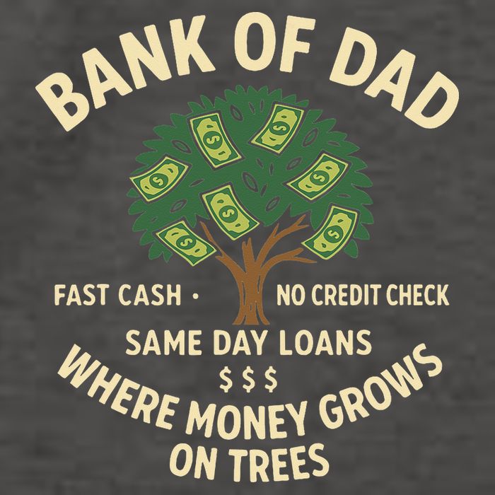 Bank Of Dad Fast Cash No Credit Check Same Day Loans Vector Backpack