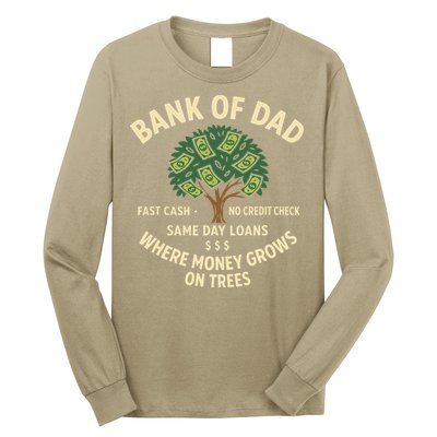 Bank Of Dad Fast Cash No Credit Check Same Day Loans Long Sleeve Shirt