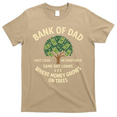 Bank Of Dad Fast Cash No Credit Check Same Day Loans T-Shirt