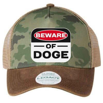 Beware Of Doge Meme Department Of Government Efficiency Legacy Tie Dye Trucker Hat
