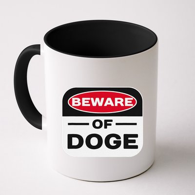 Beware Of Doge Meme Department Of Government Efficiency Mug