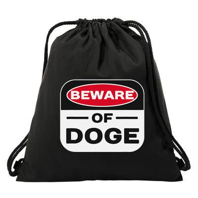 Beware Of Doge Meme Department Of Government Efficiency Drawstring Bag