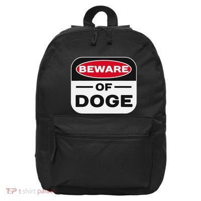 Beware Of Doge Meme Department Of Government Efficiency 16 in Basic Backpack