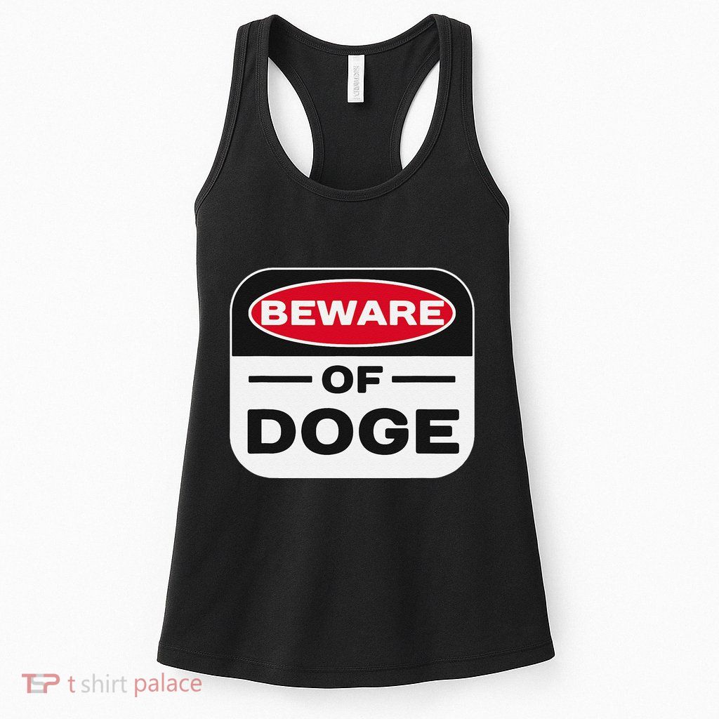 Beware Of Doge Meme Department Of Government Efficiency Womens Tank Top