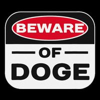 Beware Of Doge Meme Department Of Government Efficiency Cropped Pullover Crew