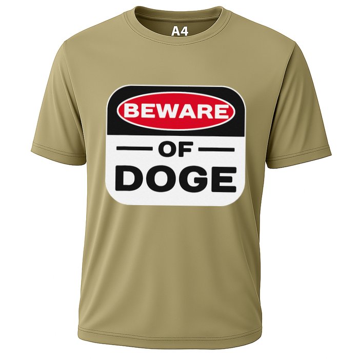 Beware Of Doge Meme Department Of Government Efficiency Cooling Performance Crew T-Shirt