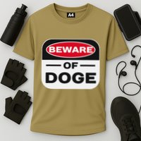 Beware Of Doge Meme Department Of Government Efficiency Cooling Performance Crew T-Shirt