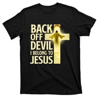 Back Off Devil I Belong To Jesus Cross Christian Believer T-Shirt