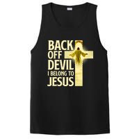 Back Off Devil I Belong To Jesus Cross Christian Believer PosiCharge Competitor Tank