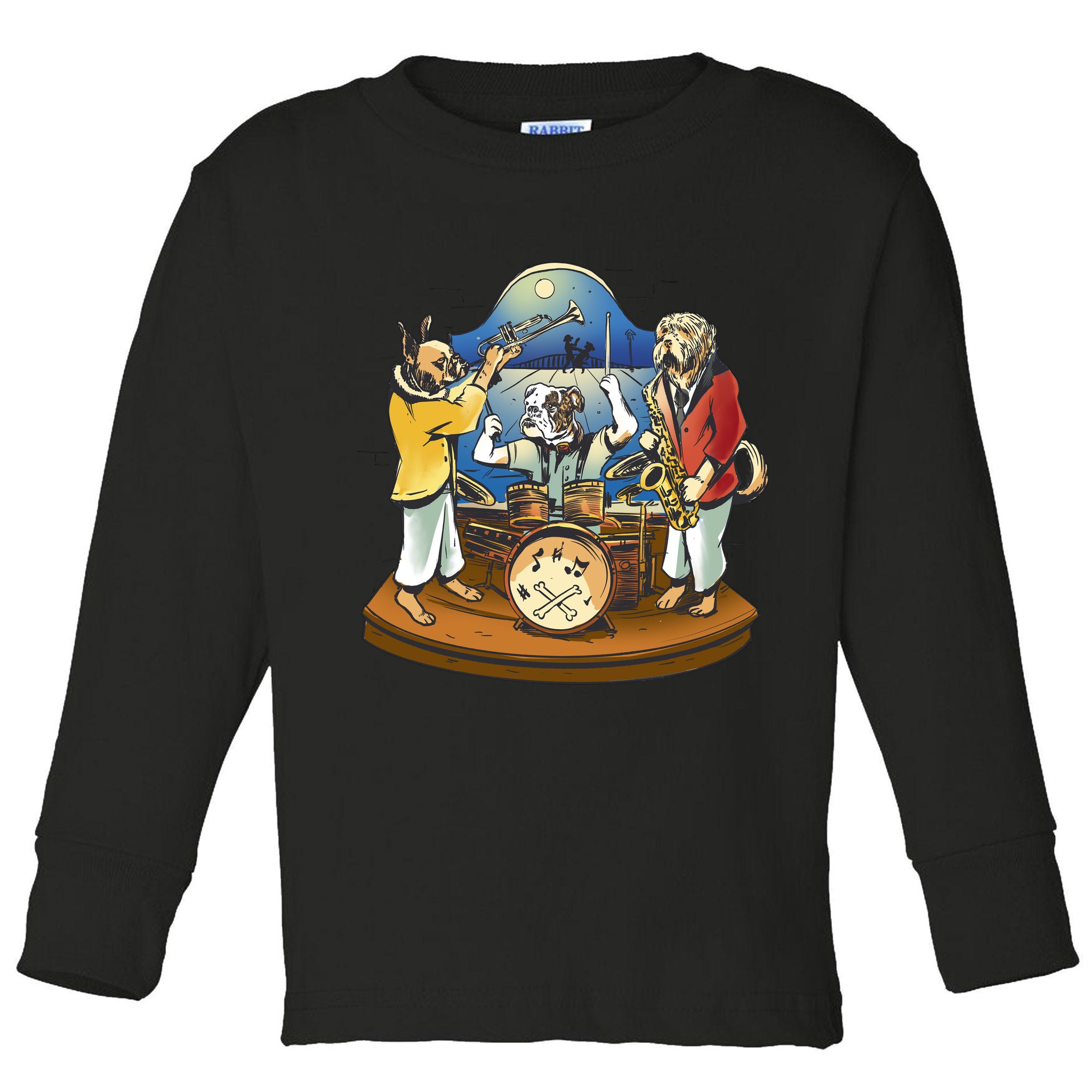 Band Of Dog Musicians Toddler Long Sleeve Shirt