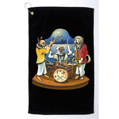 Band Of Dog Musicians Golf Towel