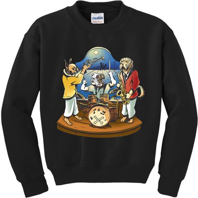 Band Of Dog Musicians Kids Sweatshirt