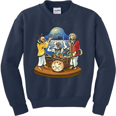 Band Of Dog Musicians Kids Sweatshirt