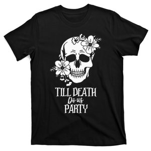 Bride or Die Skull Halloween Gothic Style Bachelorette Party T-Shirt