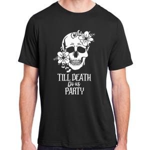 Bride or Die Skull Halloween Gothic Style Bachelorette Party Adult ChromaSoft Performance T-Shirt