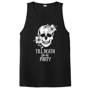 Bride or Die Skull Halloween Gothic Style Bachelorette Party PosiCharge Competitor Tank