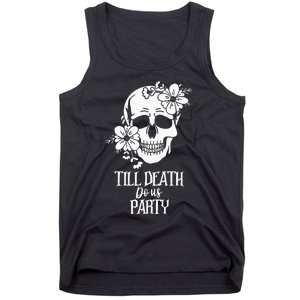 Bride or Die Skull Halloween Gothic Style Bachelorette Party Tank Top