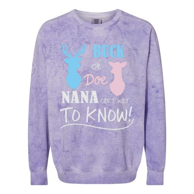 Buck Or Doe Gender Reveal Party Colorblast Crewneck Sweatshirt