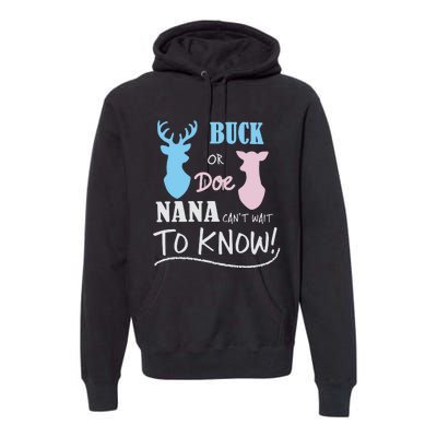 Buck Or Doe Gender Reveal Party Premium Hoodie