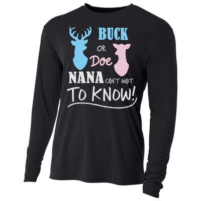 Buck Or Doe Gender Reveal Party Cooling Performance Long Sleeve Crew