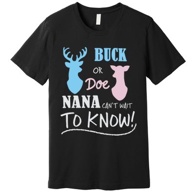 Buck Or Doe Gender Reveal Party Premium T-Shirt