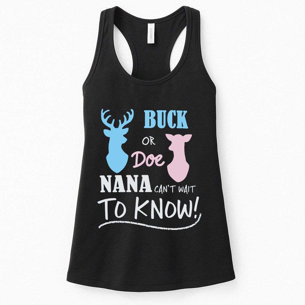 Buck Or Doe Gender Reveal Party Womens Tank Top