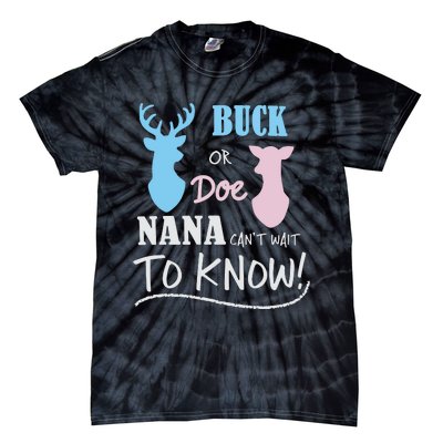 Buck Or Doe Gender Reveal Party Tie-Dye T-Shirt