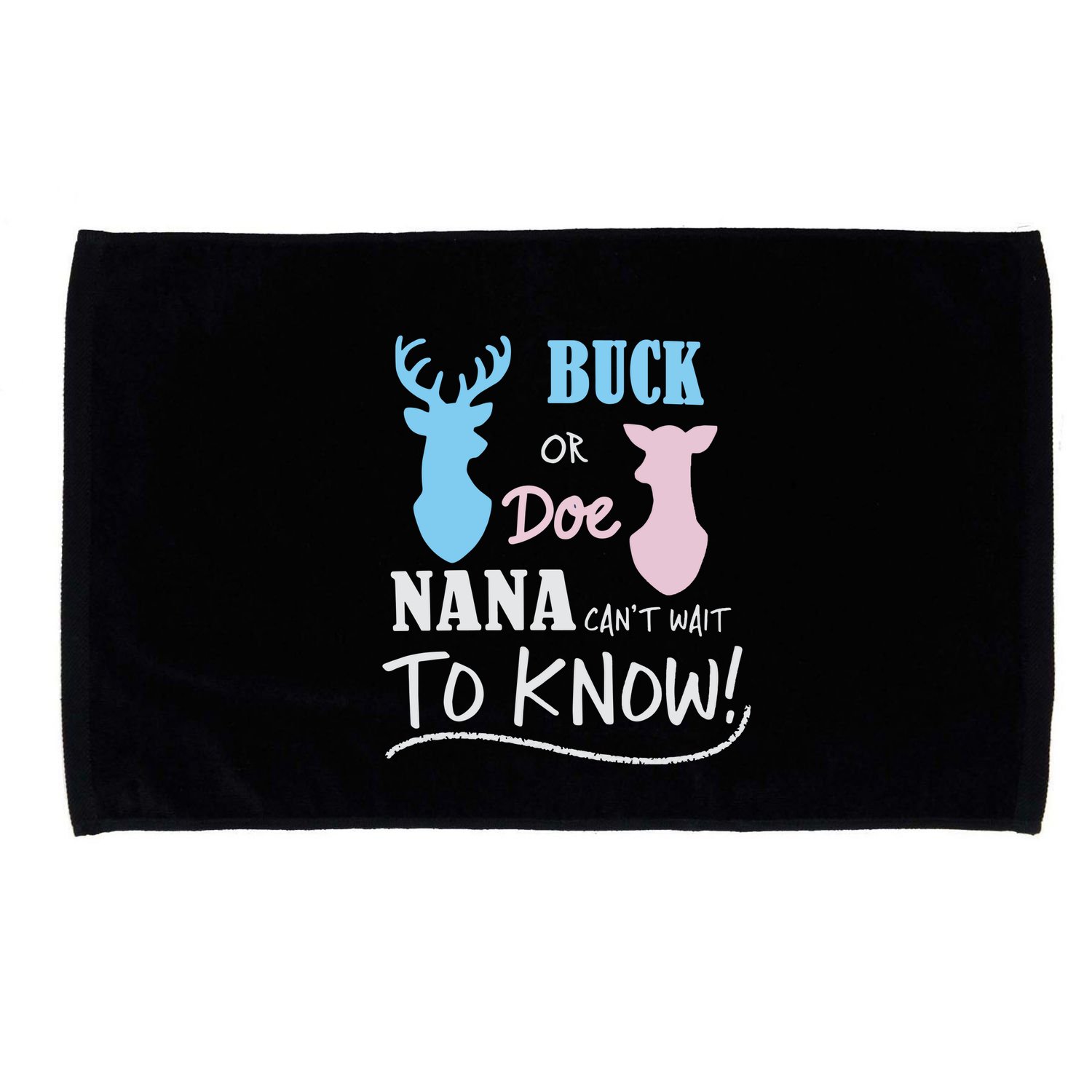 Buck Or Doe Gender Reveal Party Microfiber Hand Towel