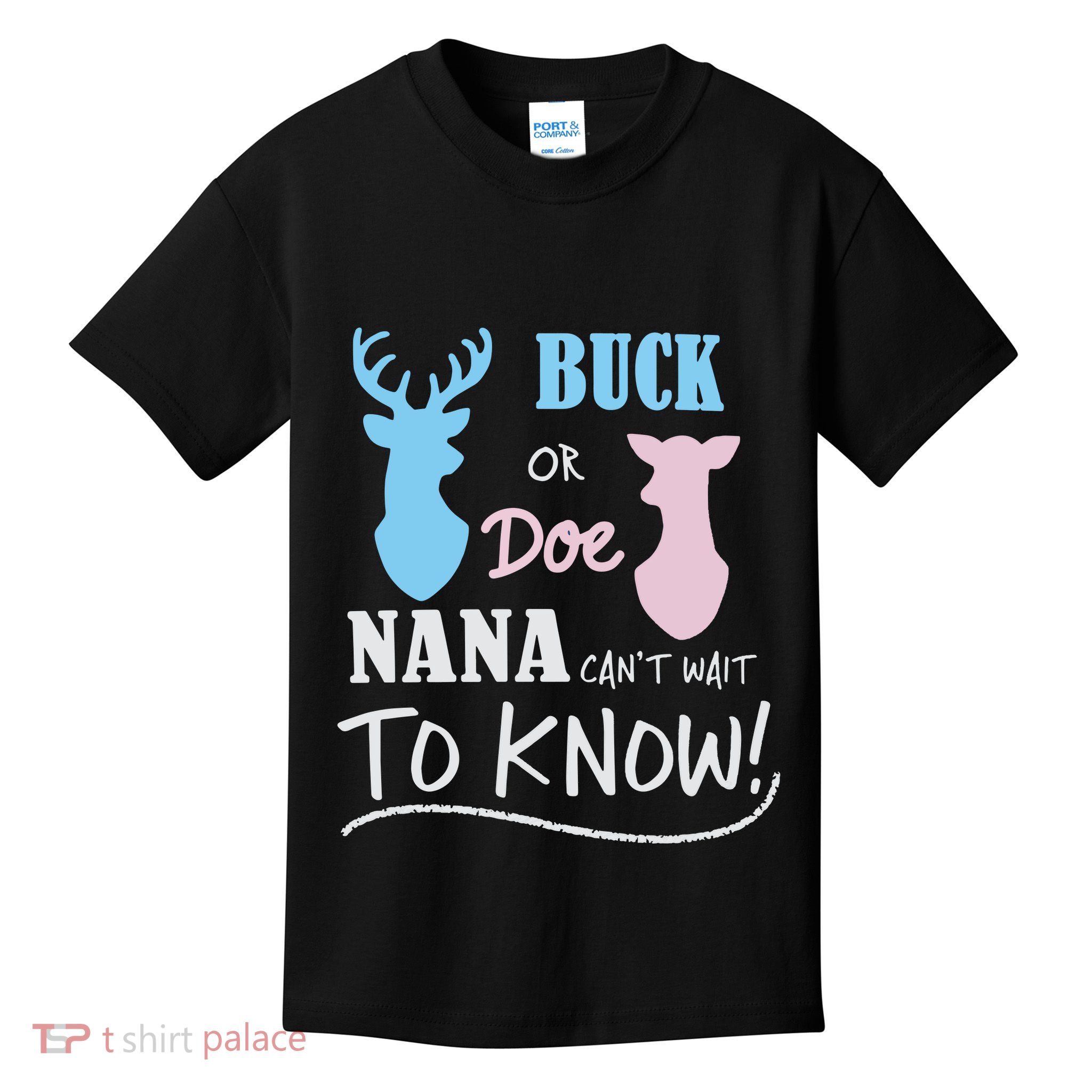 Buck Or Doe Gender Reveal Party Kids T-Shirt
