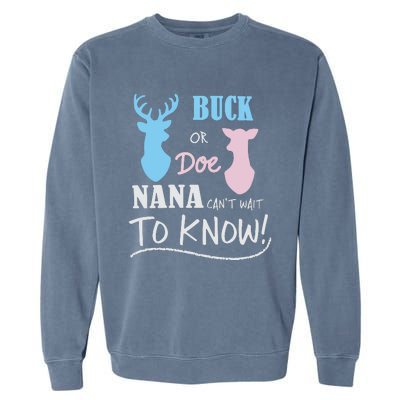 Buck Or Doe Gender Reveal Party Garment-Dyed Sweatshirt