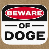 Beware Of Doge Meme Department Of Government Cotton Canvas Backpack