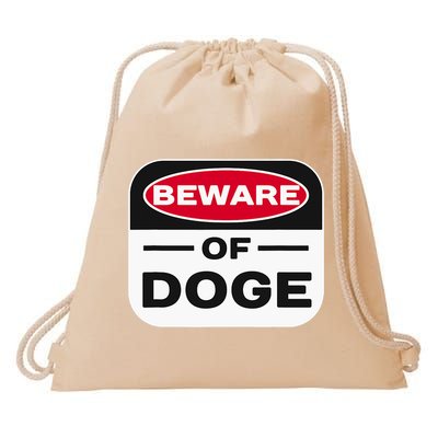 Beware Of Doge Meme Department Of Government Drawstring Bag
