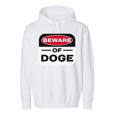 Beware Of Doge Meme Department Of Government Garment-Dyed Fleece Hoodie
