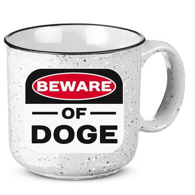 Beware Of Doge Meme Department Of Government 15oz Campfire Ceramic Mug