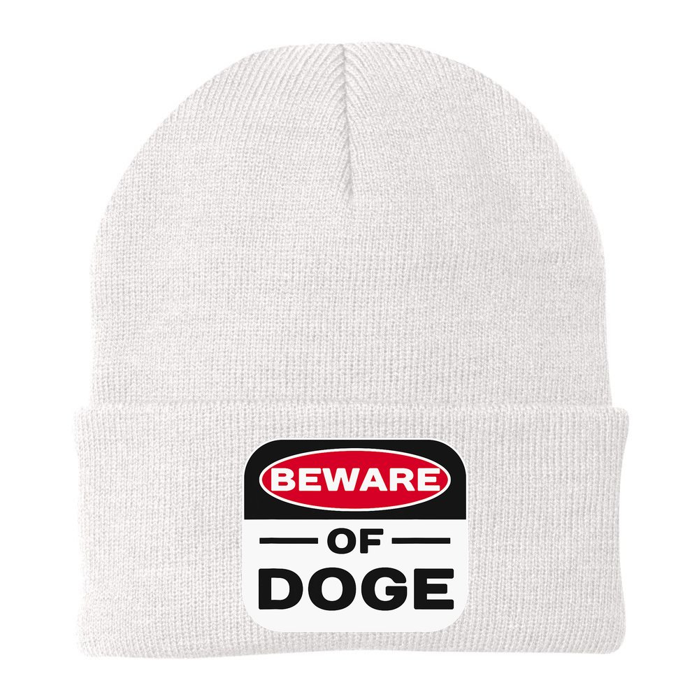 Beware Of Doge Meme Department Of Government Beanie