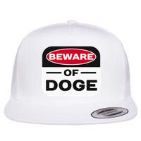 Beware Of Doge Meme Department Of Government Flat Bill Trucker Hat