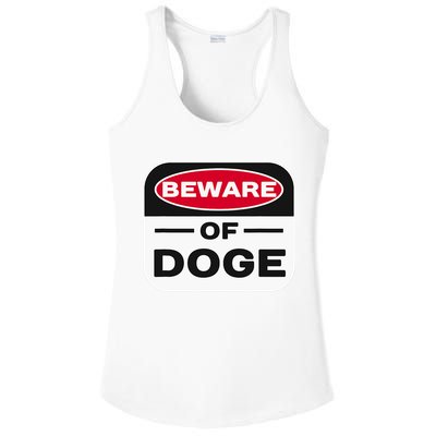 Beware Of Doge Meme Department Of Government Ladies PosiCharge Competitor Racerback Tank