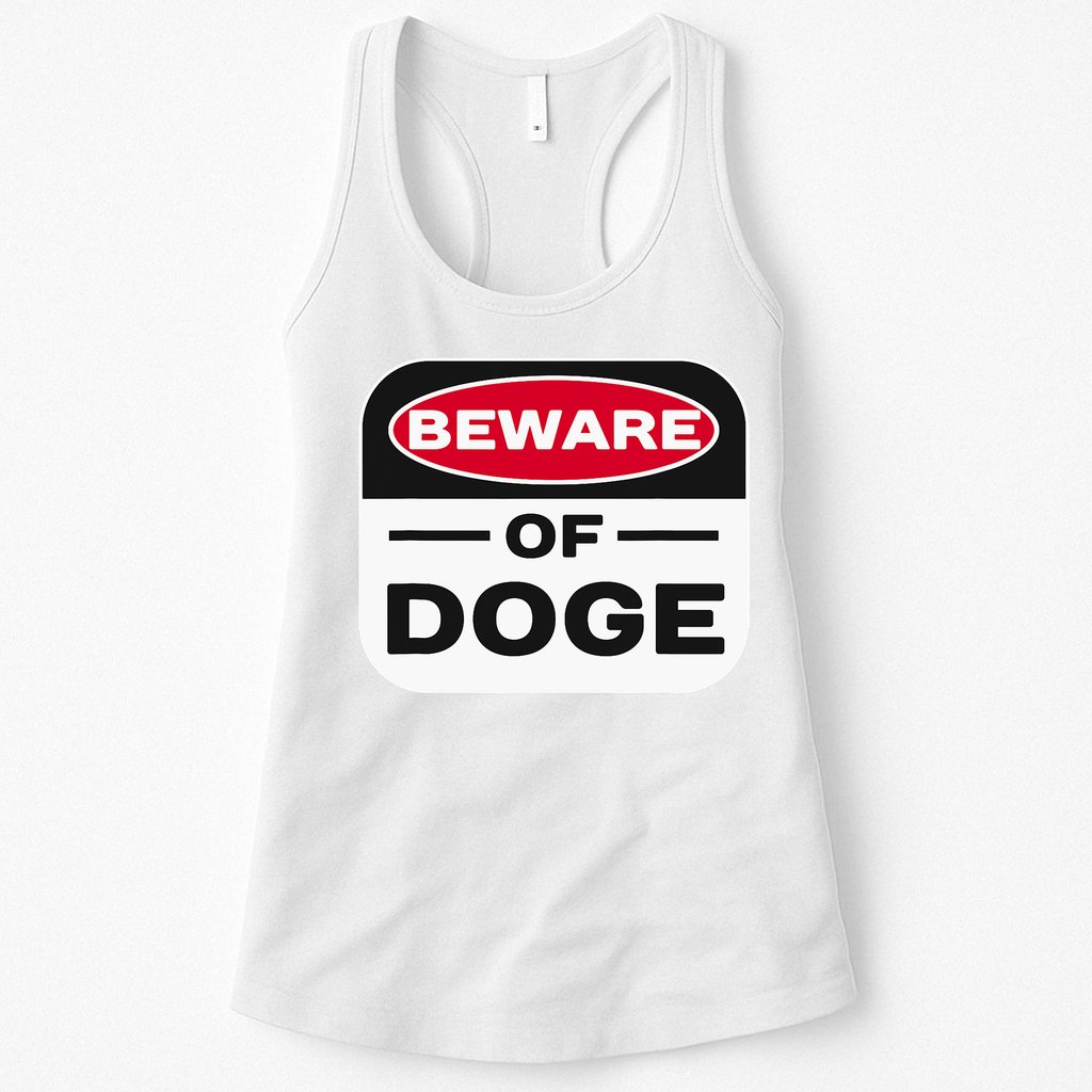Beware Of Doge Meme Department Of Government Womens Tank Top
