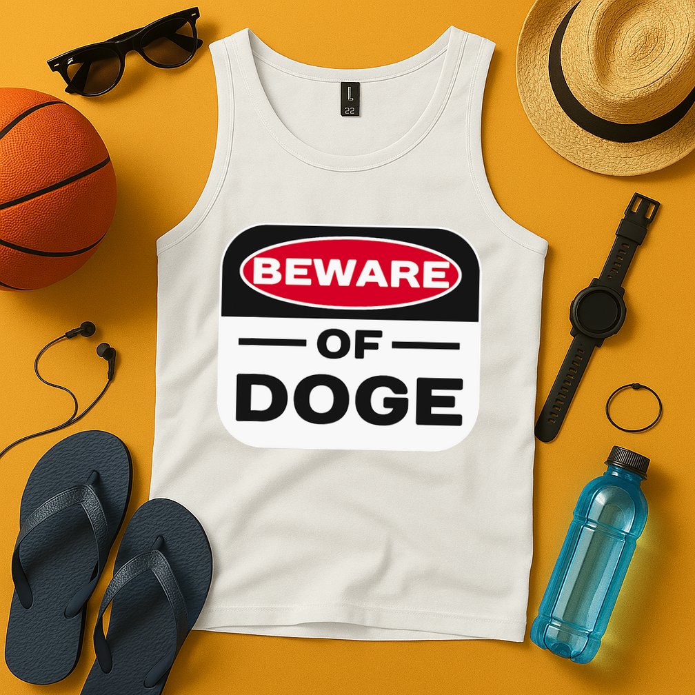 Beware Of Doge Meme Department Of Government Tank Top
