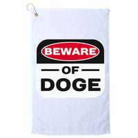 Beware Of Doge Meme Department Of Government Golf Towel