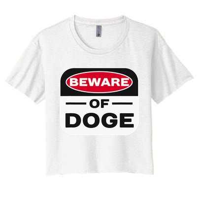 Beware Of Doge Meme Department Of Government Crop Top