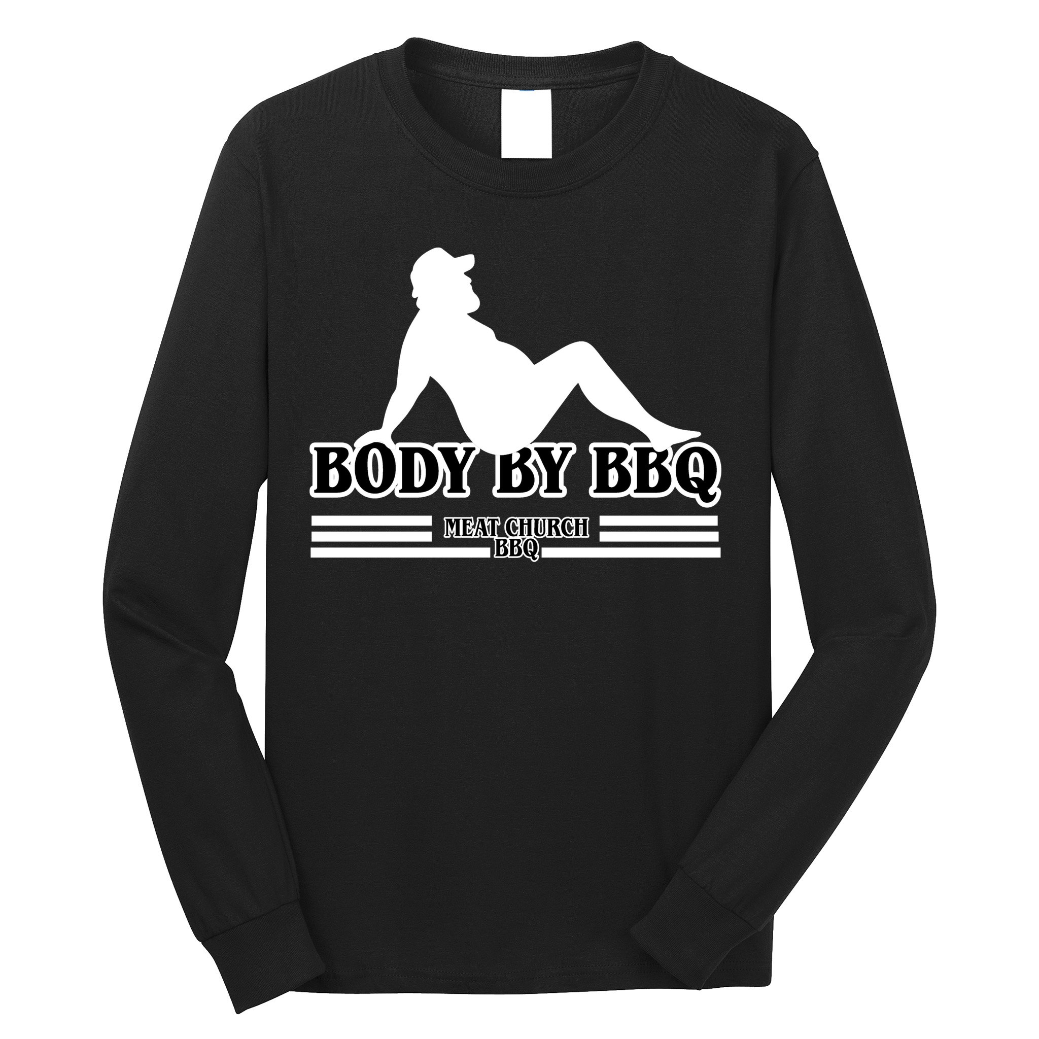 Body By BBQ Vintage Meat Church Long Sleeve Shirt