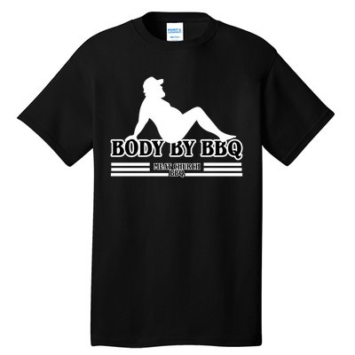 Body By BBQ Vintage Meat Church Tall T-Shirt