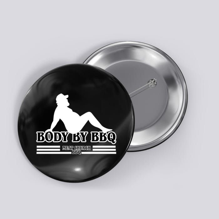 Body By BBQ Vintage Meat Church Button