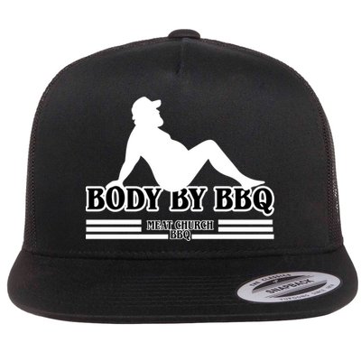 Body By BBQ Vintage Meat Church Flatbill Hat