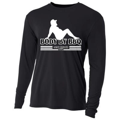 Body By BBQ Vintage Meat Church Cooling Performance Long Sleeve Crew