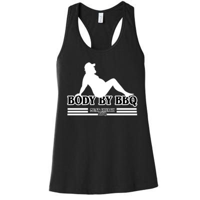 Body By BBQ Vintage Meat Church Women's Racerback Tank