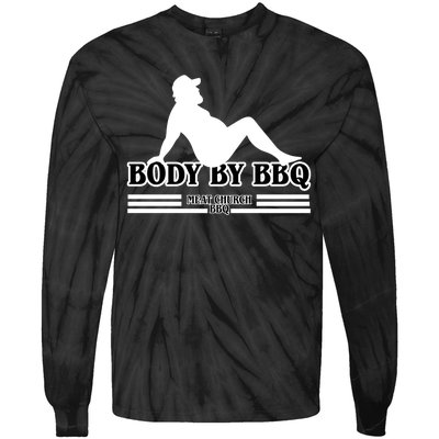 Body By BBQ Vintage Meat Church Tie-Dye Long Sleeve Shirt